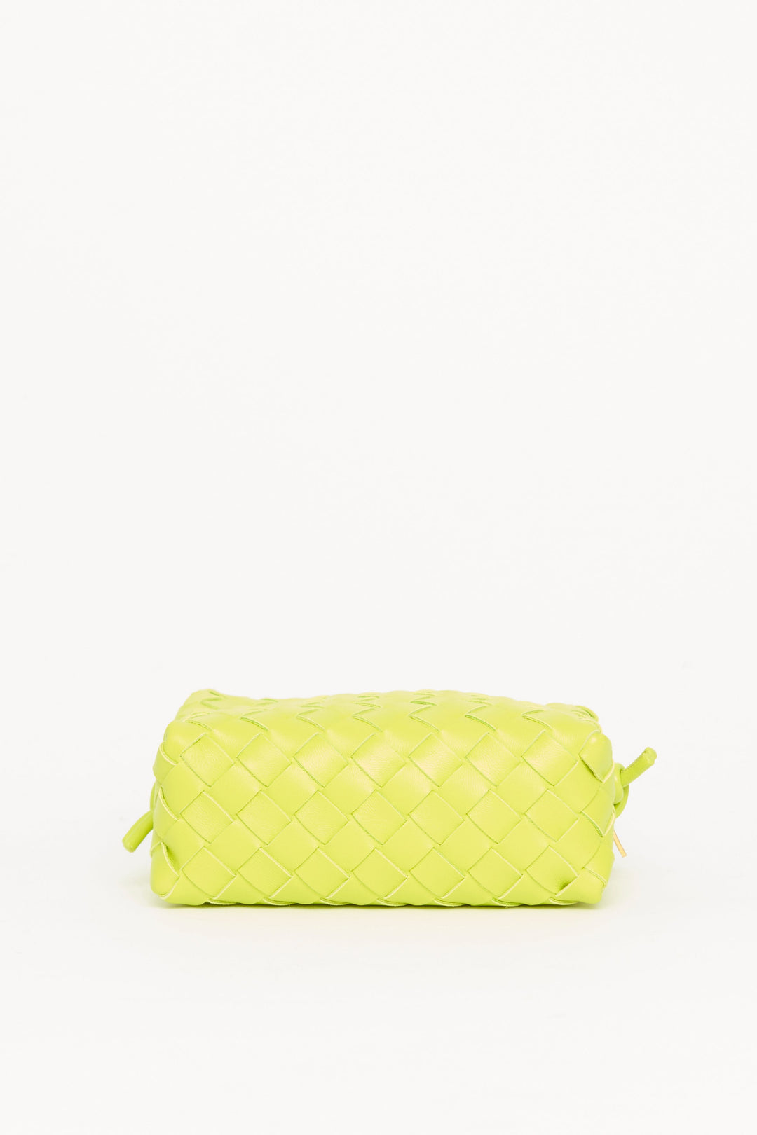 Acid Kiwi Nappa Mini Loop Intrecciato Crossbody Bag