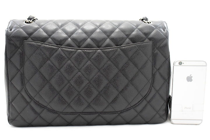 Top Quality Chanel Caviar Grained Calfskin New Chain Shoulder Bag Black 13"