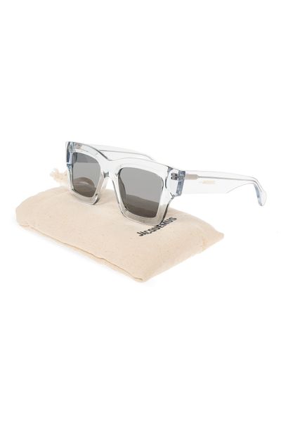 BOLD BLACK RAFFIA SUNGLASSES