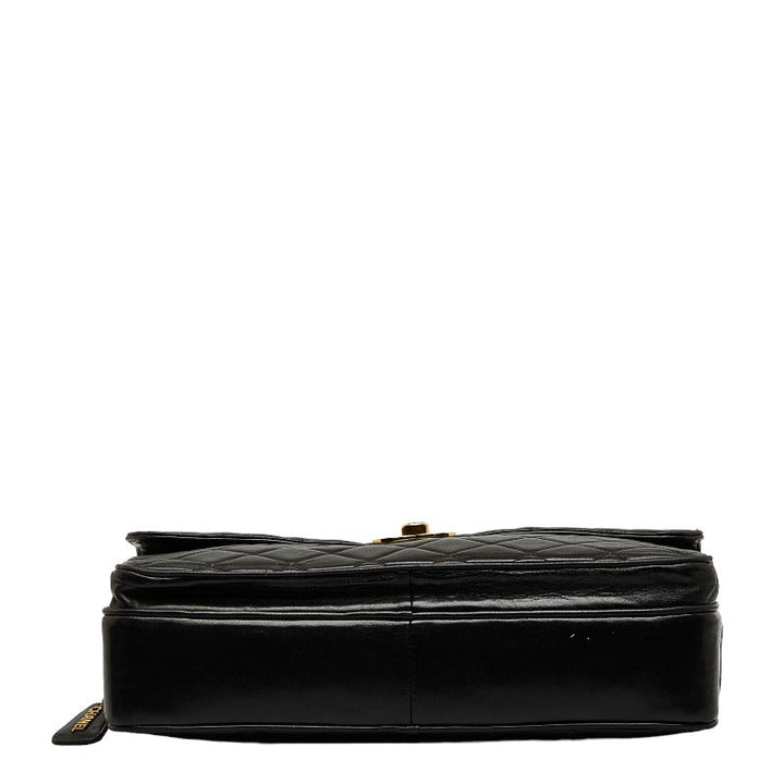 Top Quality Chanel Black Lambskin Chain Shoulder Tote Bag