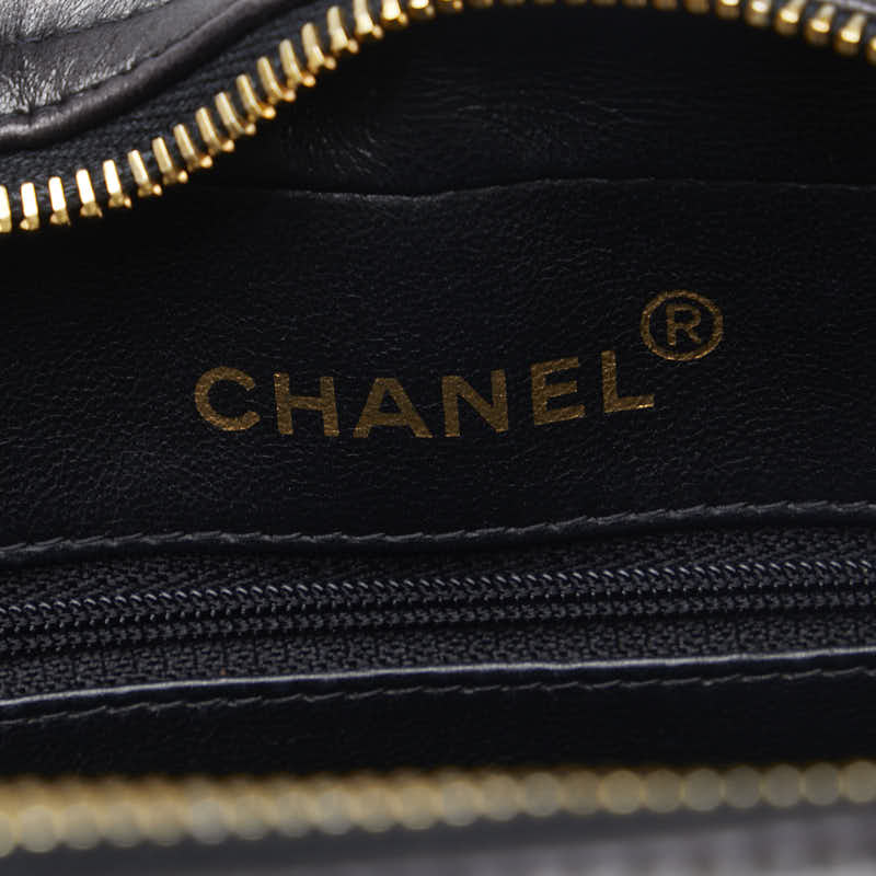Top Quality Chanel Black Lambskin Chain Shoulder Tote Bag