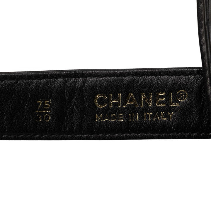 Top Quality Chanel Matlasse Body Bag Waist Bag Black Lambskin Women's