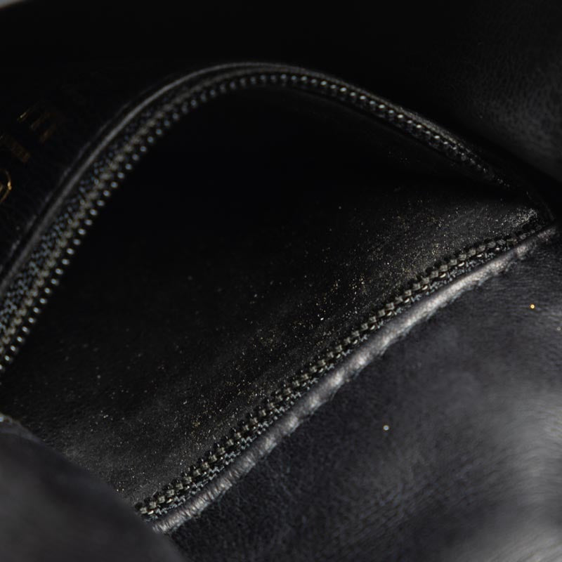 Top Quality Chanel Matlasse Body Bag Waist Bag Black Lambskin Women's