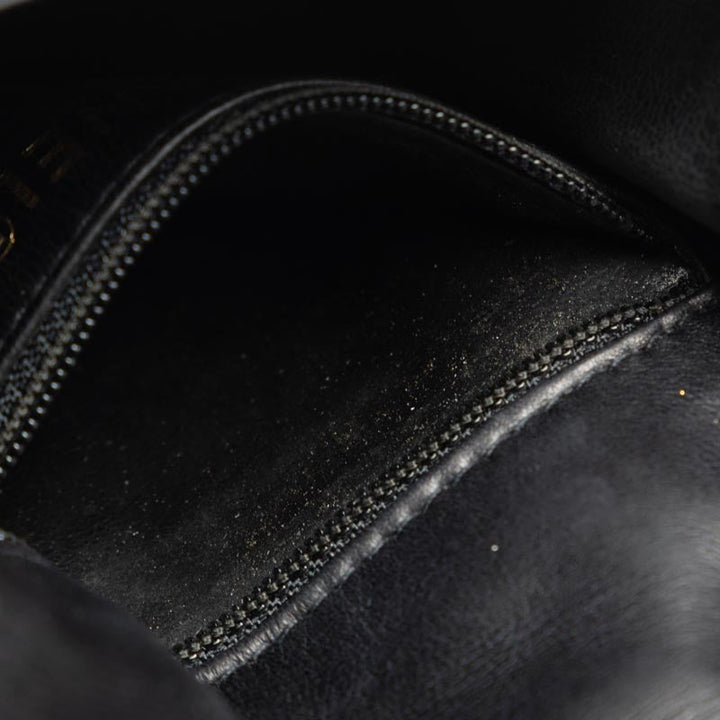 Top Quality Chanel Matlasse Body Bag Waist Bag Black Lambskin Women's