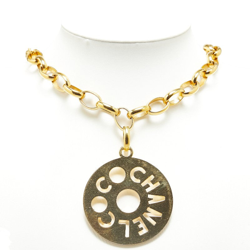 Top Quality Chanel Logo Chain Necklace Gold Plated