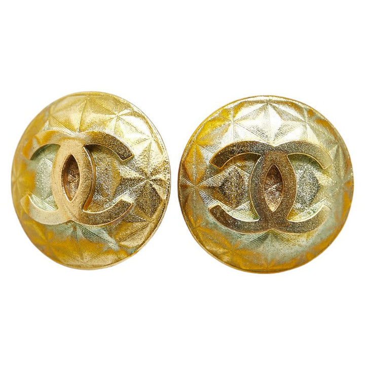 Top Quality Chanel Coco Mark Gold Earrings