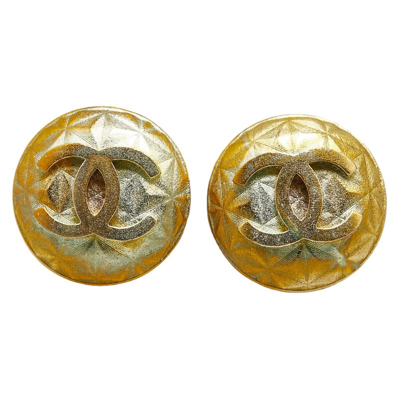 Top Quality Chanel Coco Mark Gold Earrings