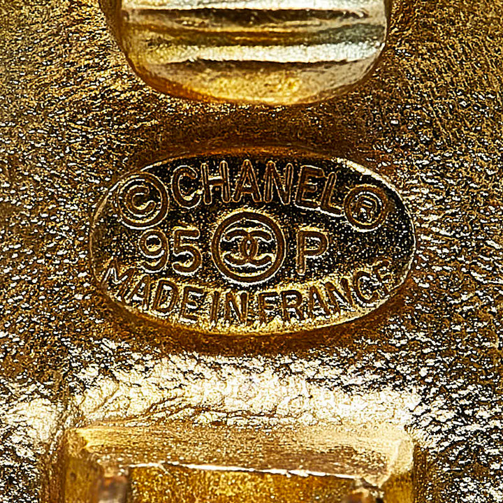 Top Quality Chanel Coco Mark Gold Earrings