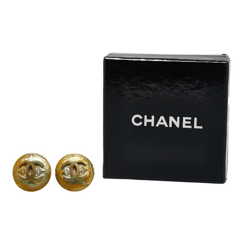 Top Quality Chanel Coco Mark Gold Earrings