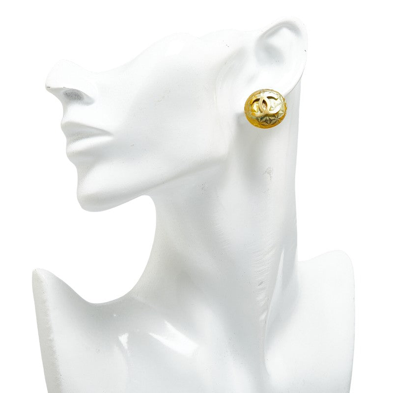 Top Quality Chanel Coco Mark Gold Earrings