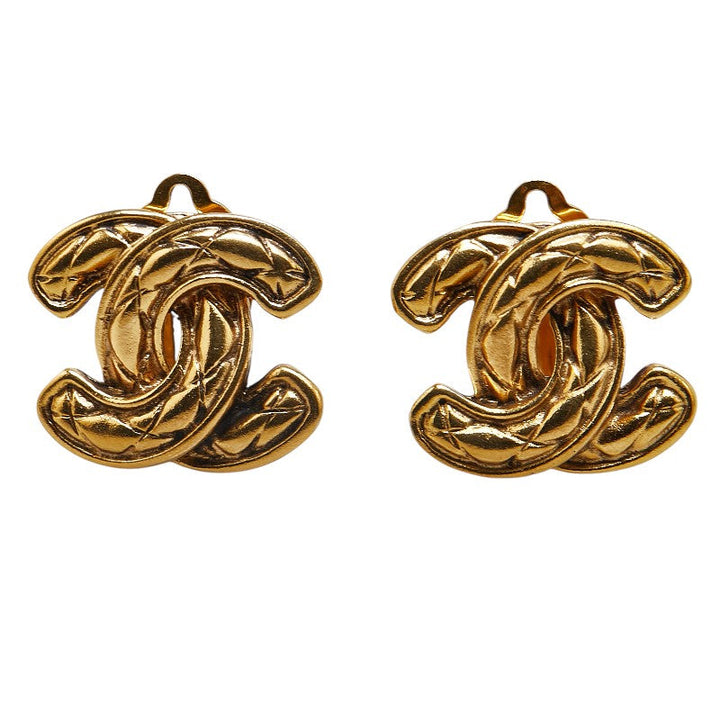Top Quality Chanel Coco Mark Matelasse Earrings