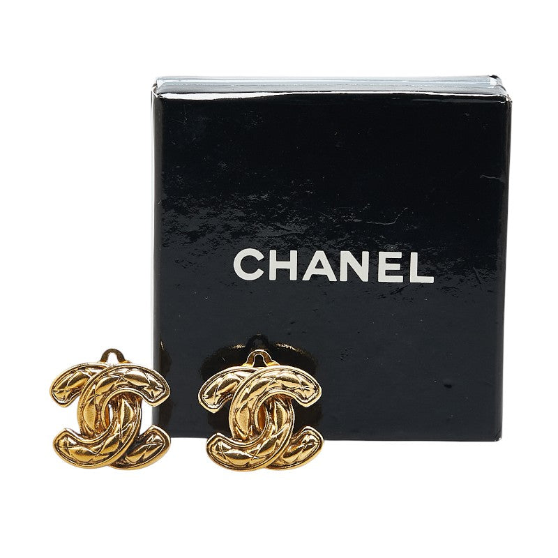 Top Quality Chanel Coco Mark Matelasse Earrings