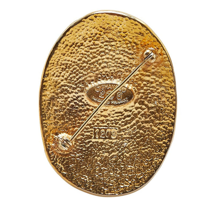 Top Quality Chanel Coco Mark Crown Motif Brooch Gold