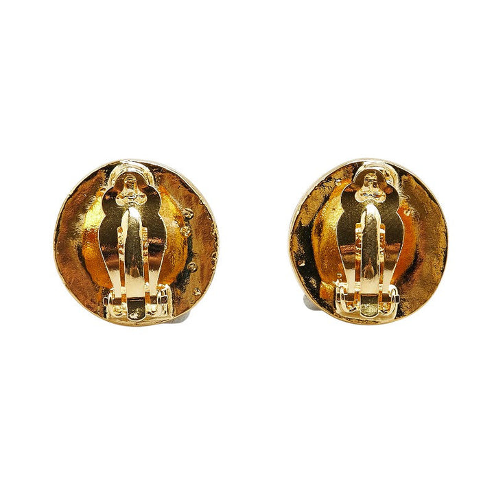 Top Quality Chanel Vintage Coco Mark Round Earrings