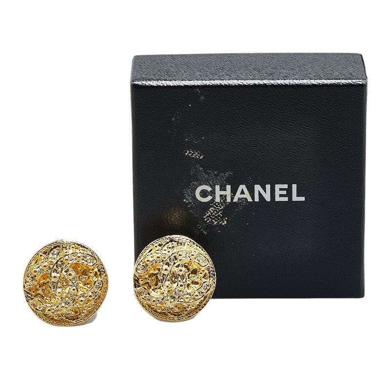 Top Quality Chanel Vintage Coco Mark Round Earrings