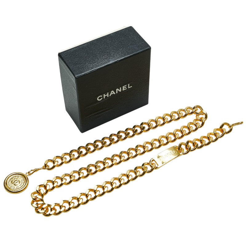 Top Quality Chanel Coco Mark Medal Chain Belt Gold