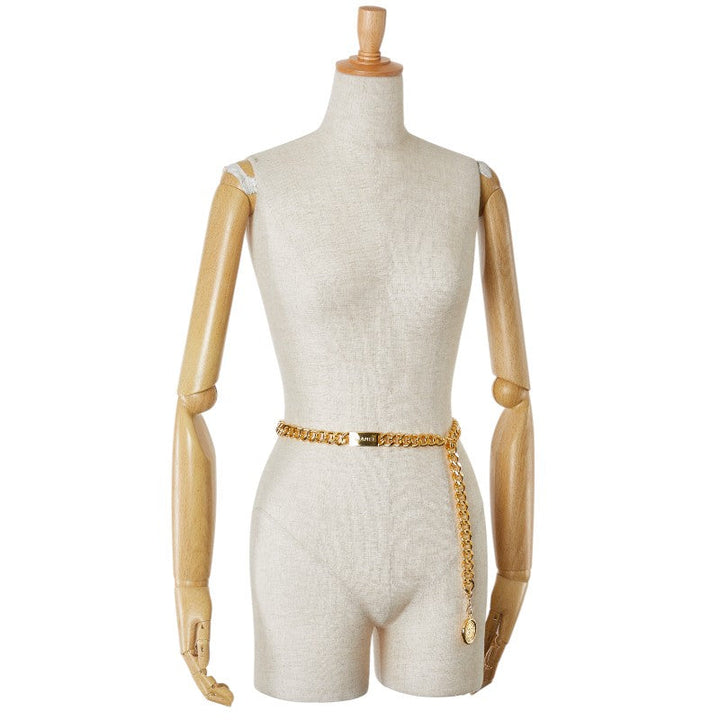 Top Quality Chanel Coco Mark Medal Chain Belt Gold