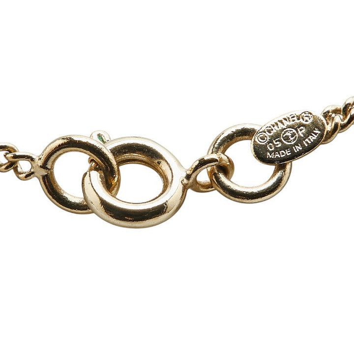 Top Quality Chanel Coco Mark Lipstick Motif Rhinestone Necklace