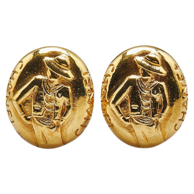 Top Quality Chanel Mademoiselle Gold Earrings