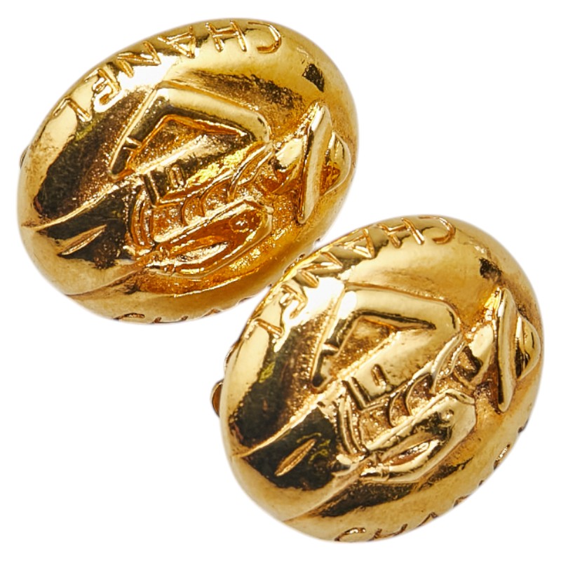 Top Quality Chanel Mademoiselle Gold Earrings