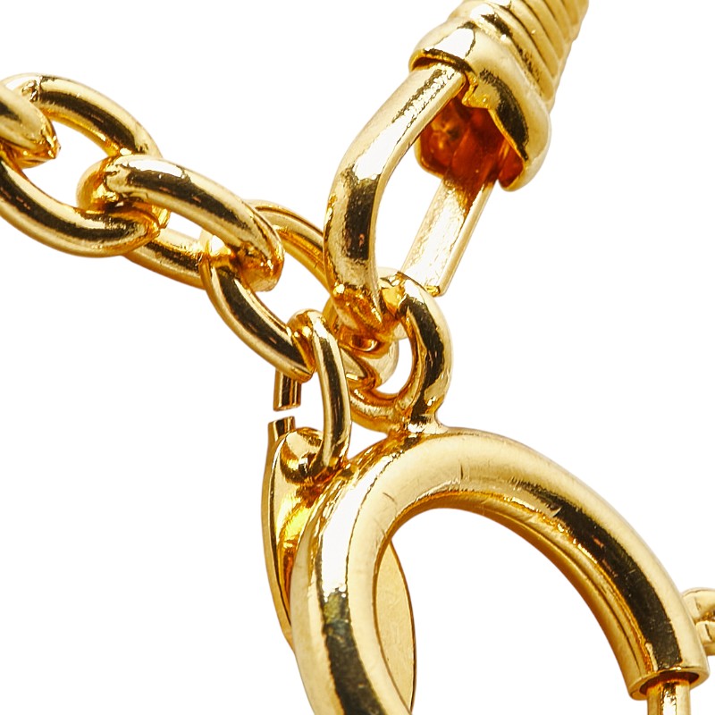 Top Quality Chanel Matelasse Coco Mark Necklace Gold