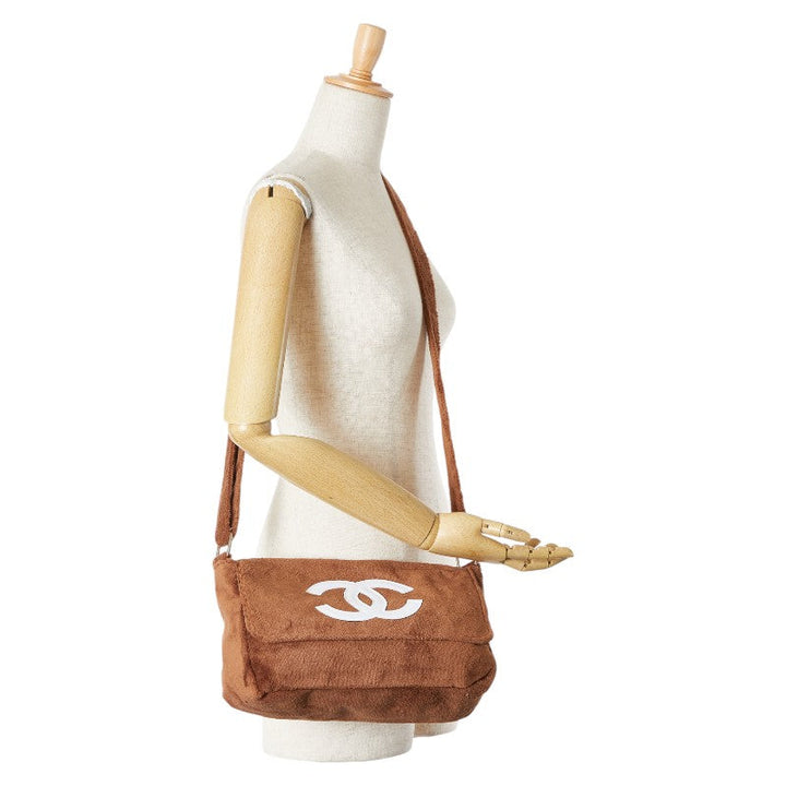 Top Quality Chanel Coco Mark Shoulder Bag Brown