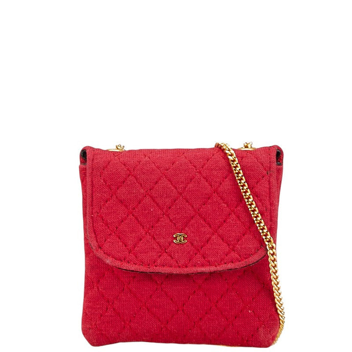 Top Quality Chanel Matelasse Mini Chain Shoulder Bag Red