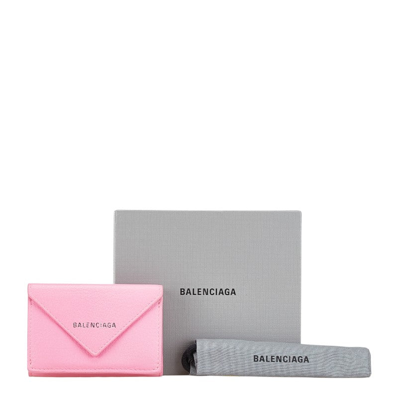Top Quality Balenciaga Leather Paper Mini Wallet