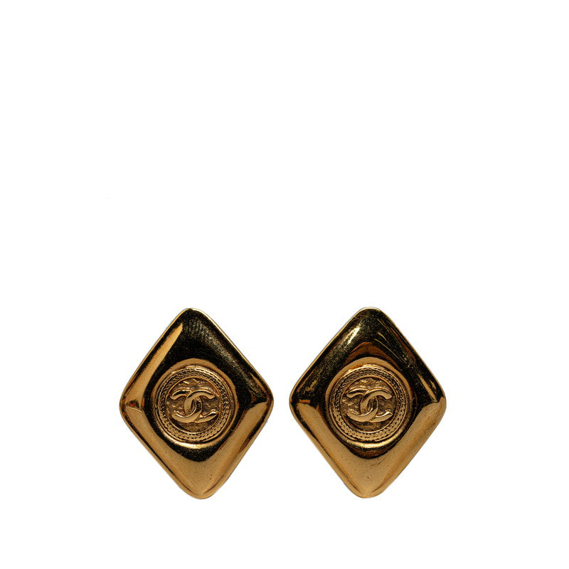 Top Quality Chanel Vintage Coco Rope-shaped Earring Gold   Chanel