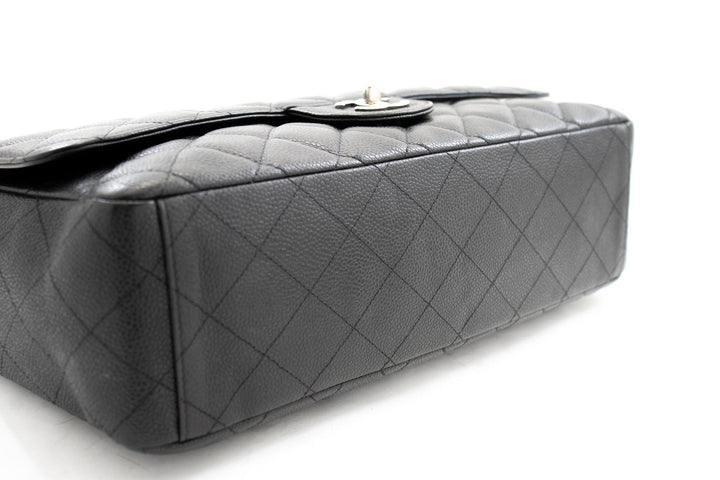 Top Quality Chanel Caviar Grained Calfskin New Chain Shoulder Bag Black 13"