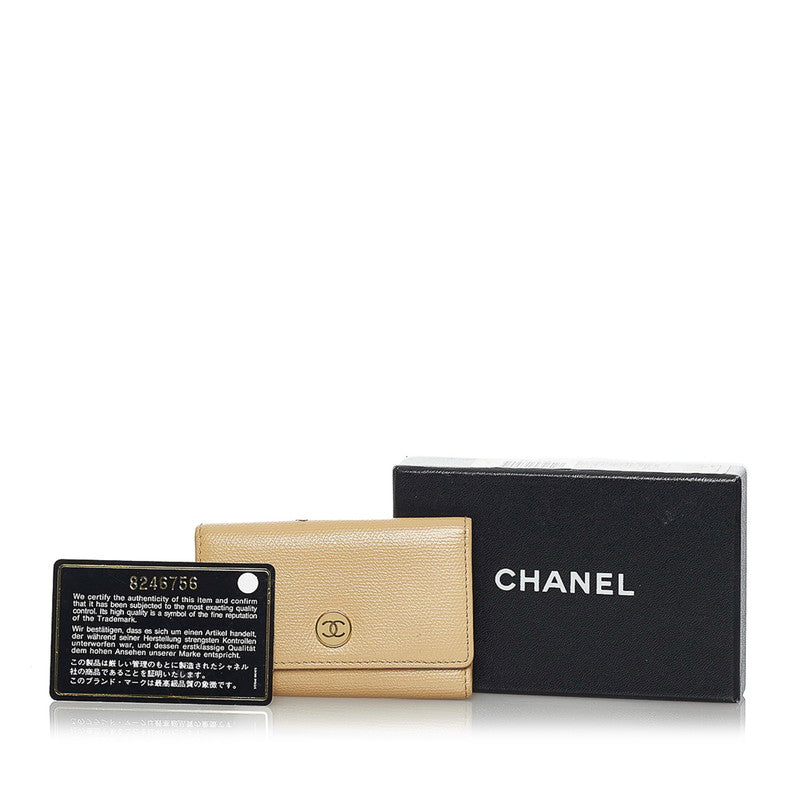 Top Quality Chanel 6 eries Keycase Beige Leather  Chanel