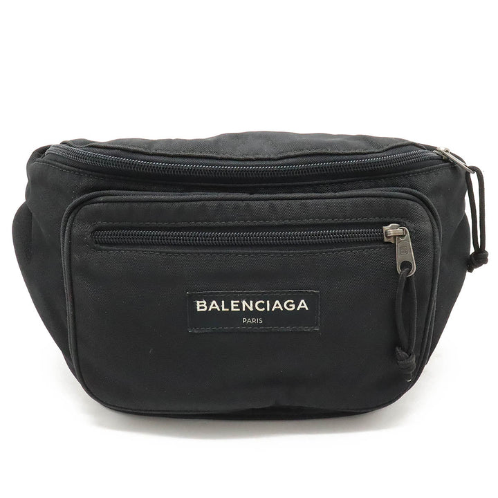 Top Quality Balenciaga Explorer Nylon Belt Bag Black