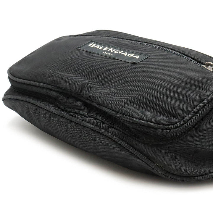 Top Quality Balenciaga Explorer Nylon Belt Bag Black