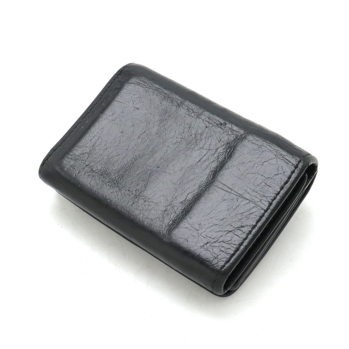Top Quality Balenciaga Classic Mini Leather Wallet Black