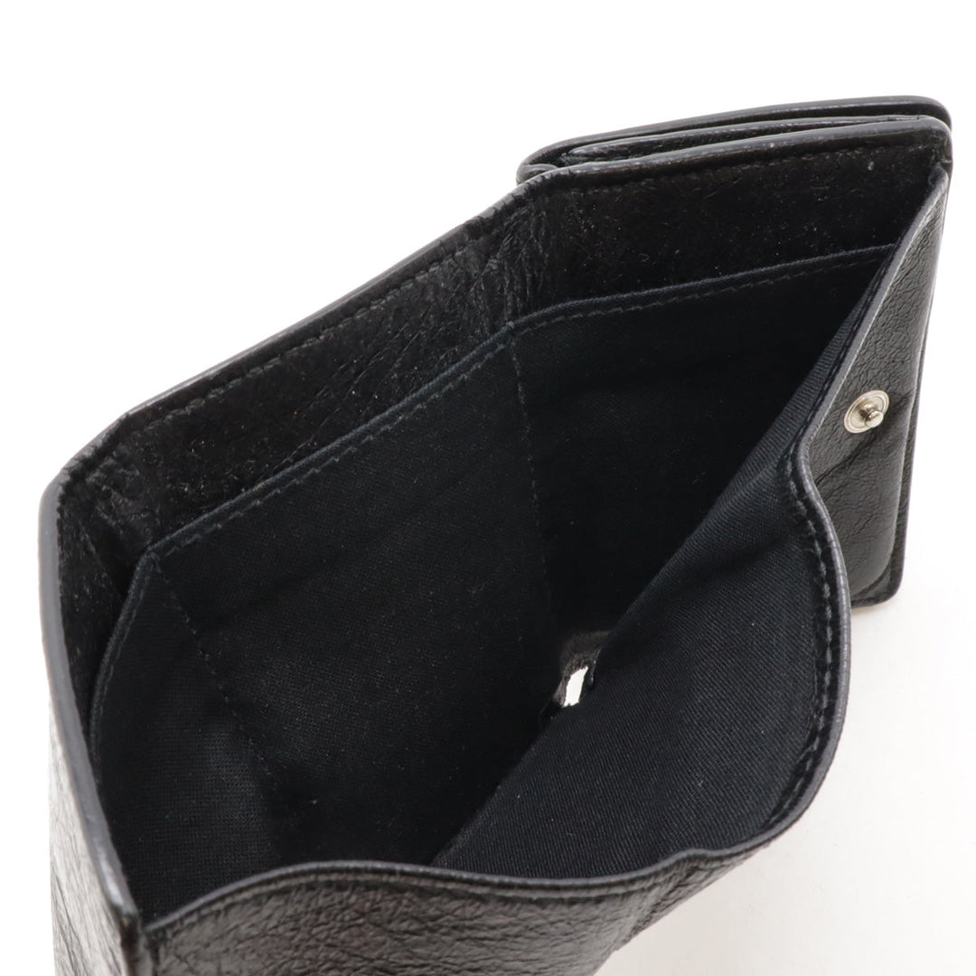 Top Quality Balenciaga Classic Mini Leather Wallet Black