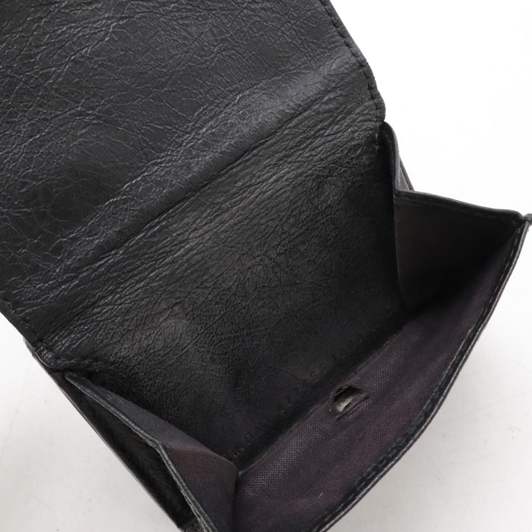 Top Quality Balenciaga Classic Mini Leather Wallet Black