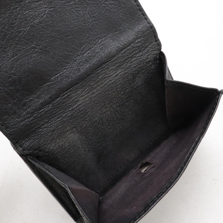 Top Quality Balenciaga Classic Mini Leather Wallet Black