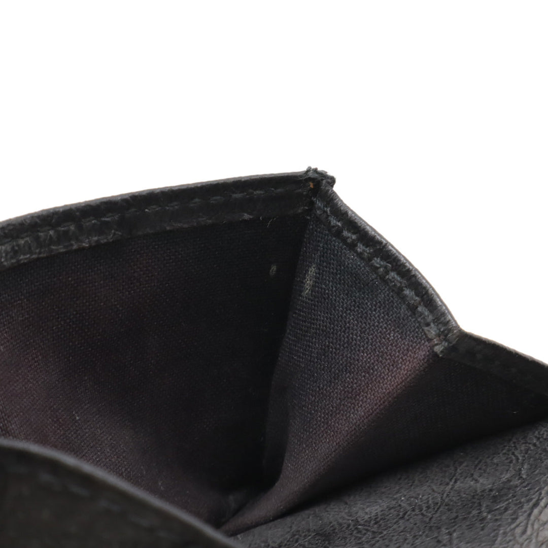 Top Quality Balenciaga Classic Mini Leather Wallet Black