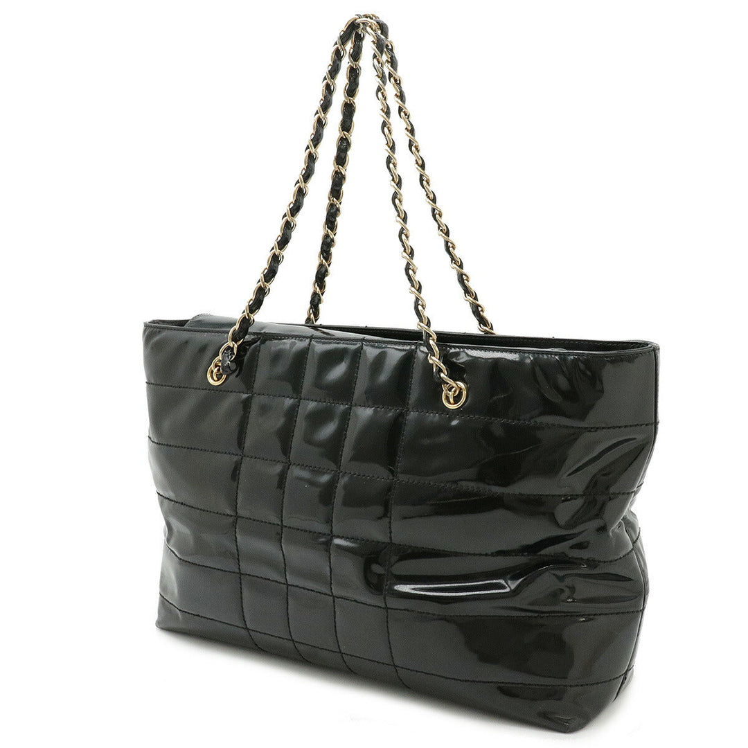 Chanel Chocolate Bar Patent Tote Bag