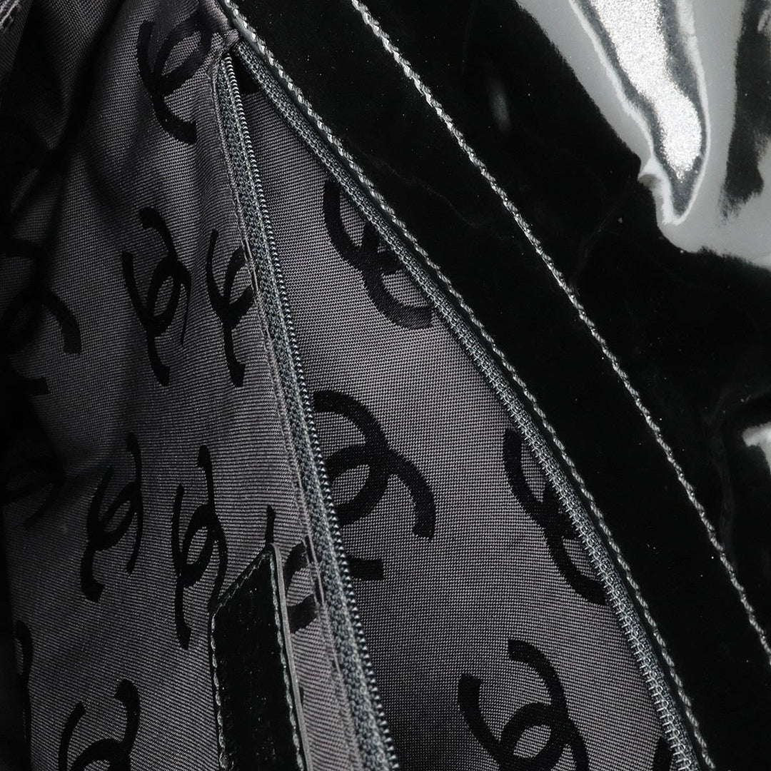 Chanel Chocolate Bar Patent Tote Bag