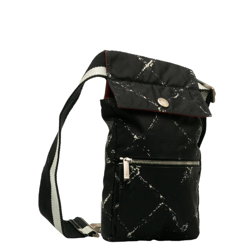 Top Quality Chanel Travel Line Body Bag Western Bag Black Nylon Lady Chanel