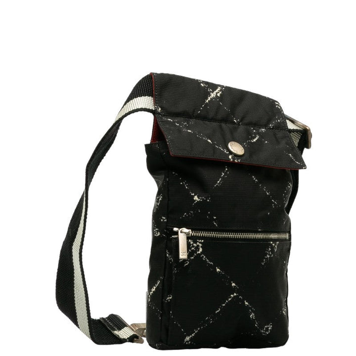 Top Quality Chanel Travel Line Body Bag Western Bag Black Nylon Lady Chanel