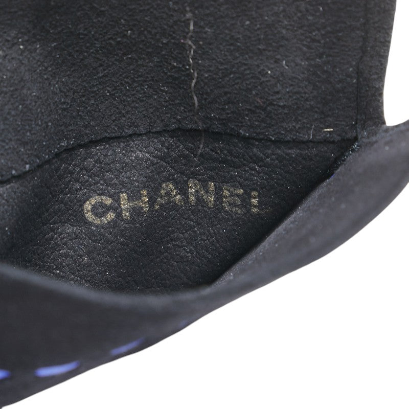 Top Quality Chanel Suede Gloves Black Blue