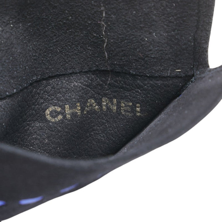 Top Quality Chanel Suede Gloves Black Blue
