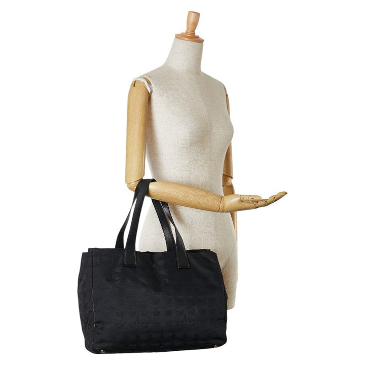 Top Quality Chanel Nylon Leather Tote MM Coco Mark A15991