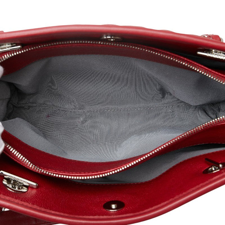 Top Quality Chanel Caviar Matelasse Chain Shoulder Bag Red