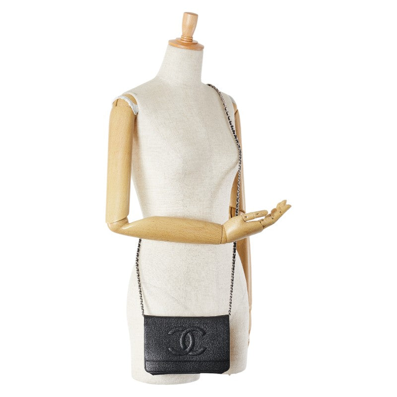 Top Quality Chanel Caviar Chain Wallet Shoulder Bag
