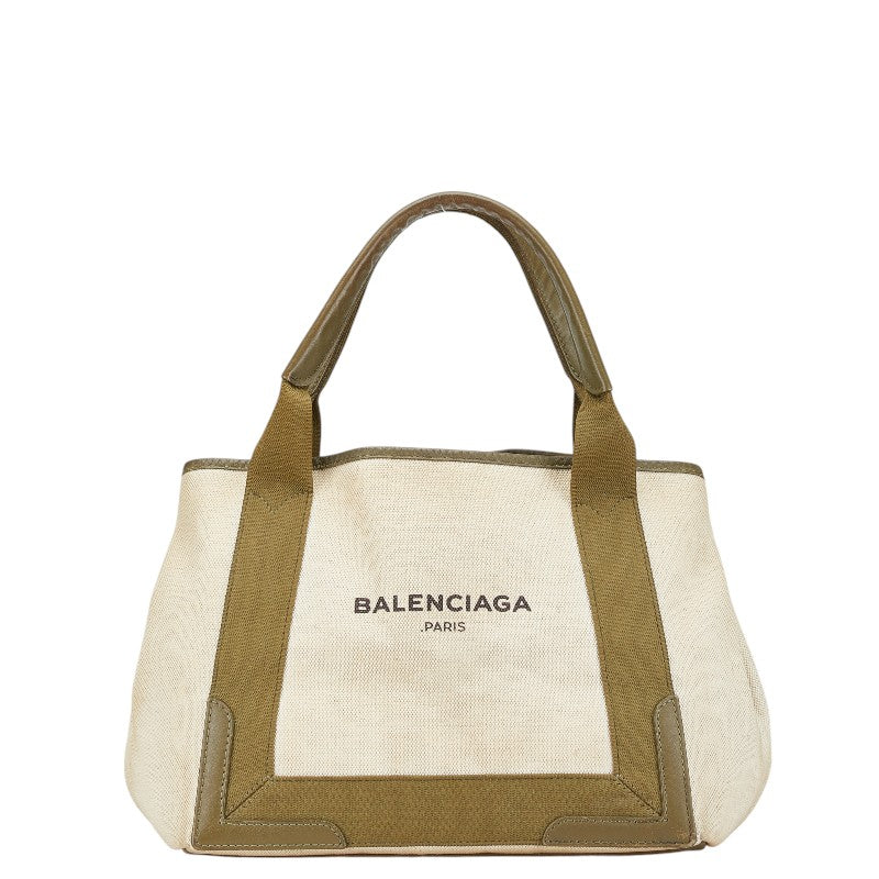 Top Quality Balenciaga Canvas Leather Cabas S Tote Bag