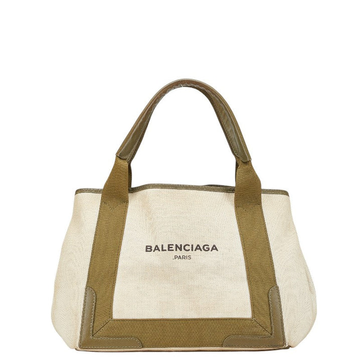 Top Quality Balenciaga Canvas Leather Cabas S Tote Bag