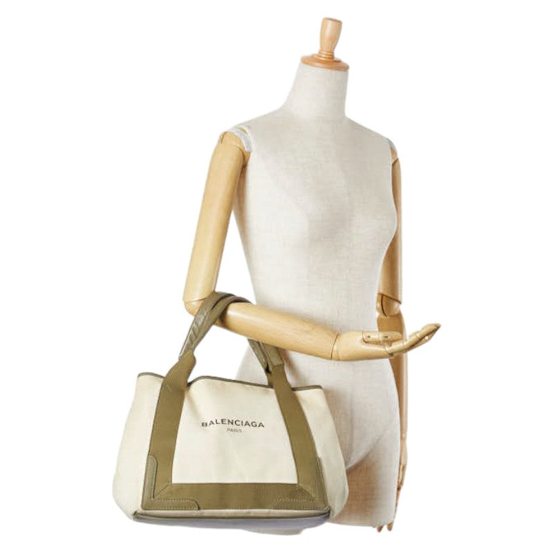 Top Quality Balenciaga Canvas Leather Cabas S Tote Bag